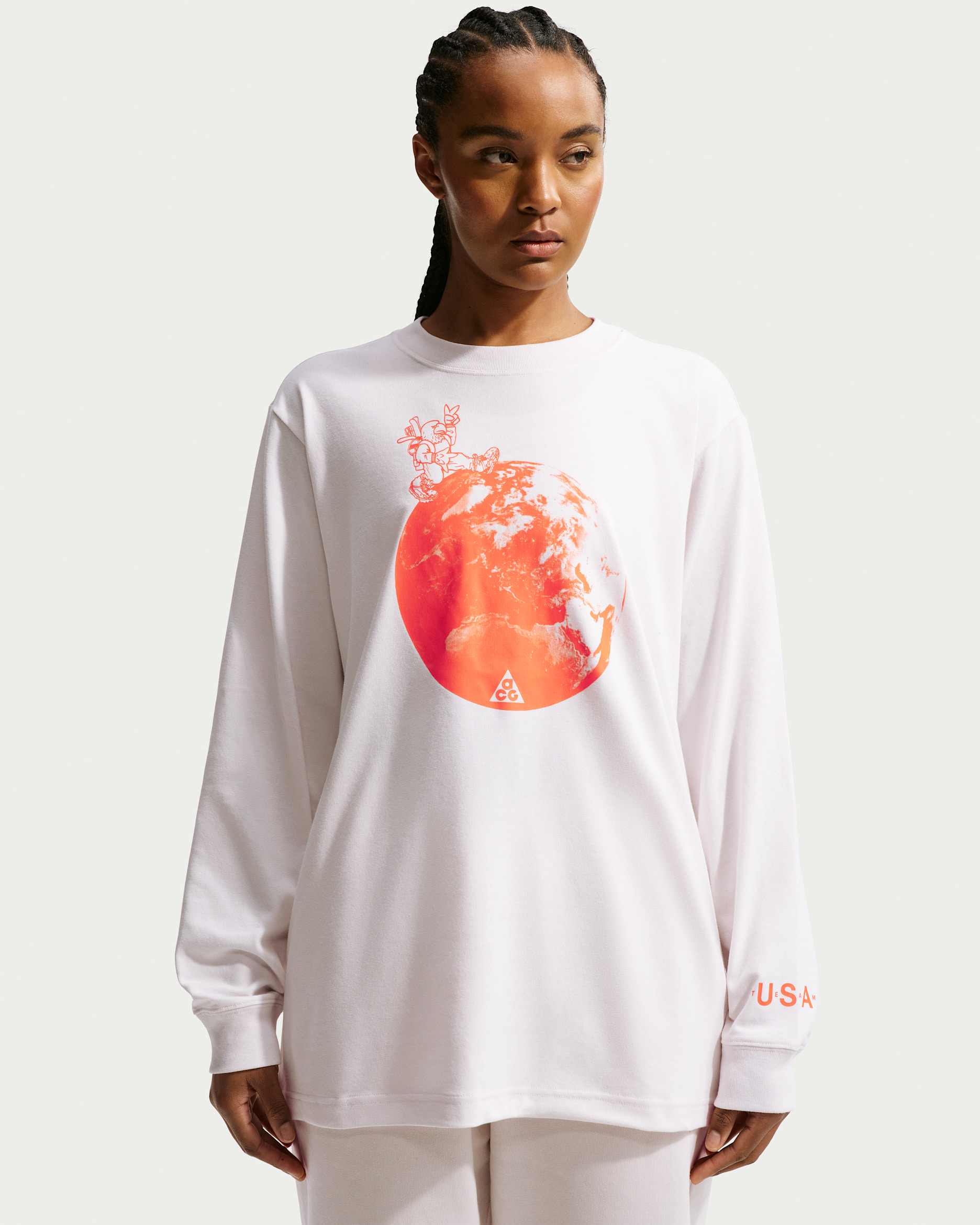 NIKE ACG オレンジ ロングスリーブ M Nike ACG USA Women's Dri-FIT Long-Sleeve T-Shirt. Nike.com